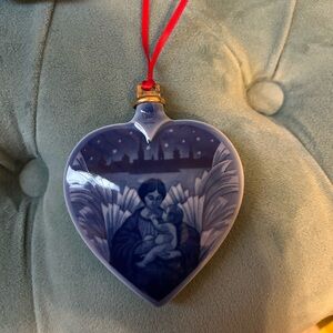 Vintage heart shape Christmas ornament